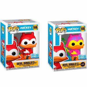 POP figure Disney Mickey and Friends Devil Donald with Pumpkin 5 + 1 Chase Exclusive
