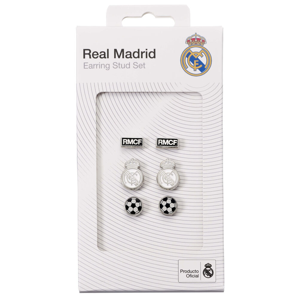 Real Madrid set 3 Pairs of earrings