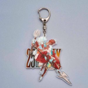 Final Fantasy IX Quina Quen & Freija Crescent keychain 7cm