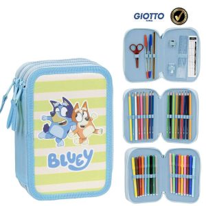 Bluey triple pencil case