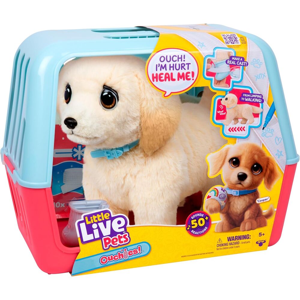 Little Live Pets Ouchies Cooper The Retriever Dog plush