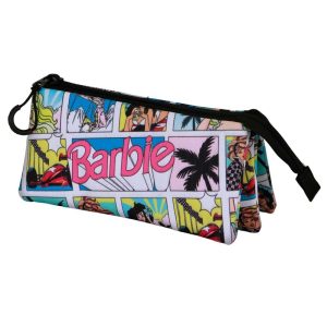 Barbie Comic triple pencil case