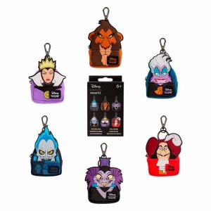 Loungefly Disney Villains assorted Mystery mini backpack keychain