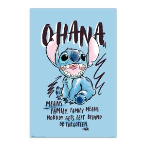 Disney Stitch Ohana poster