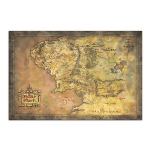 The Lord of the Rings Map of Middle-earth poster