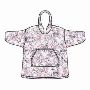 Disney Stitch Angel oversize sweatshirt coat adult coral