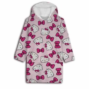 Hello Kitty oversize sweatshirt coat adult coral