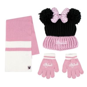 Disney Minnie winter set snood hat gloves