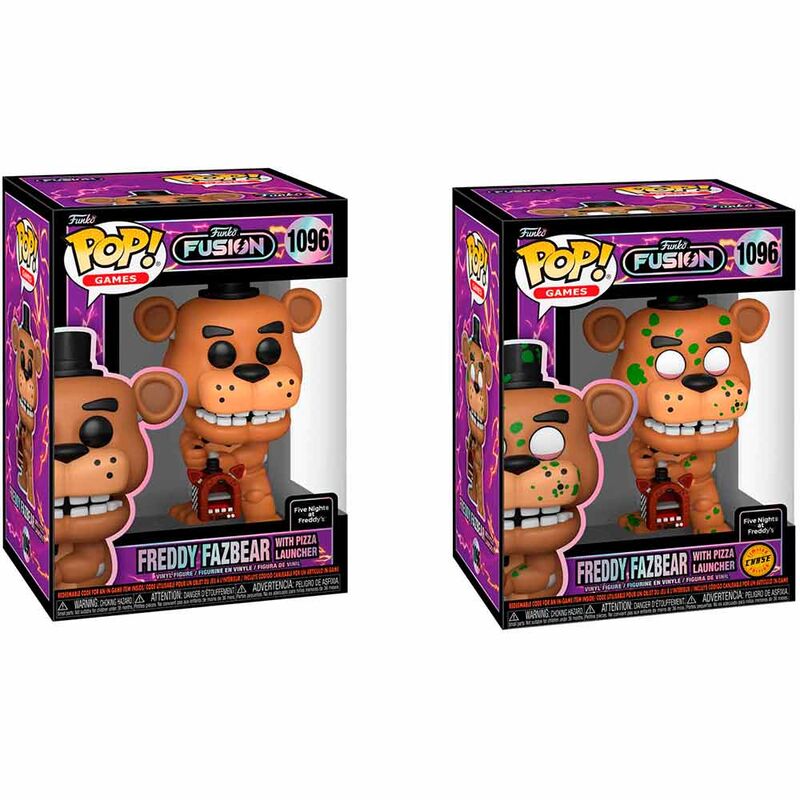 POP figure Funko Fusion Five Nights at Freddys Freddy Fazbear with Pizza Launcher 5 + 1 Chase