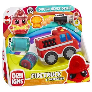 DohKins Fire truck + Firefighter set