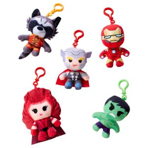 Marvel assorted plush keychain 10cm