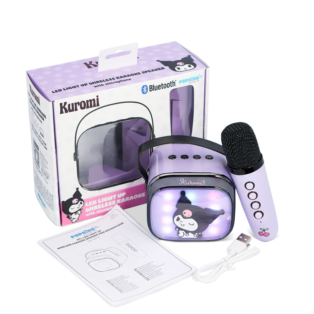 Hello Kitty Kuromi LED Karaoke Speaker and Microphone - Image 2