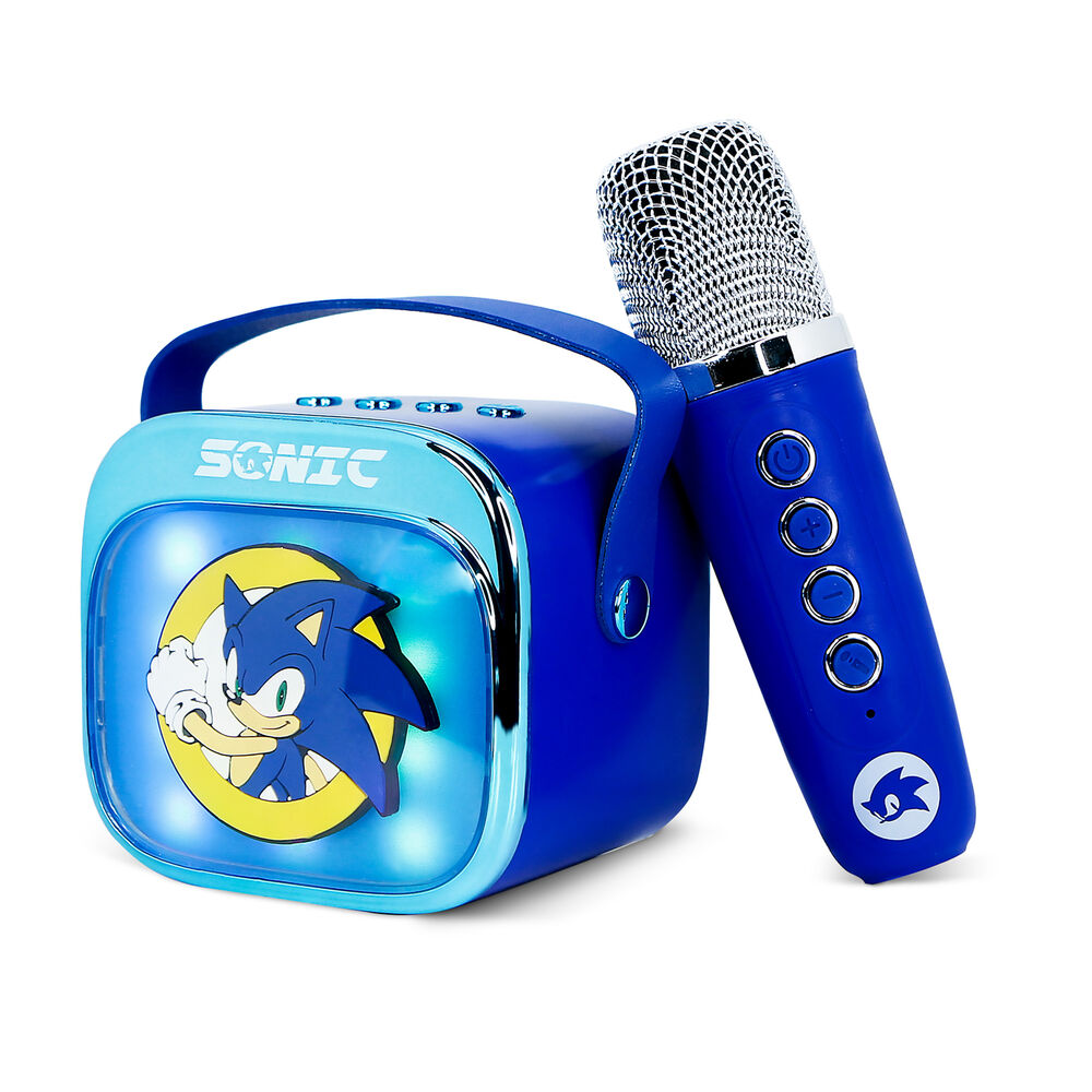 Sonic The Hedgehog LED Karaoke Speaker and Microphone - Image 5