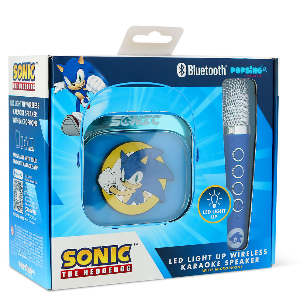 Sonic The Hedgehog LED Karaoke Speaker and Microphone - Image 13