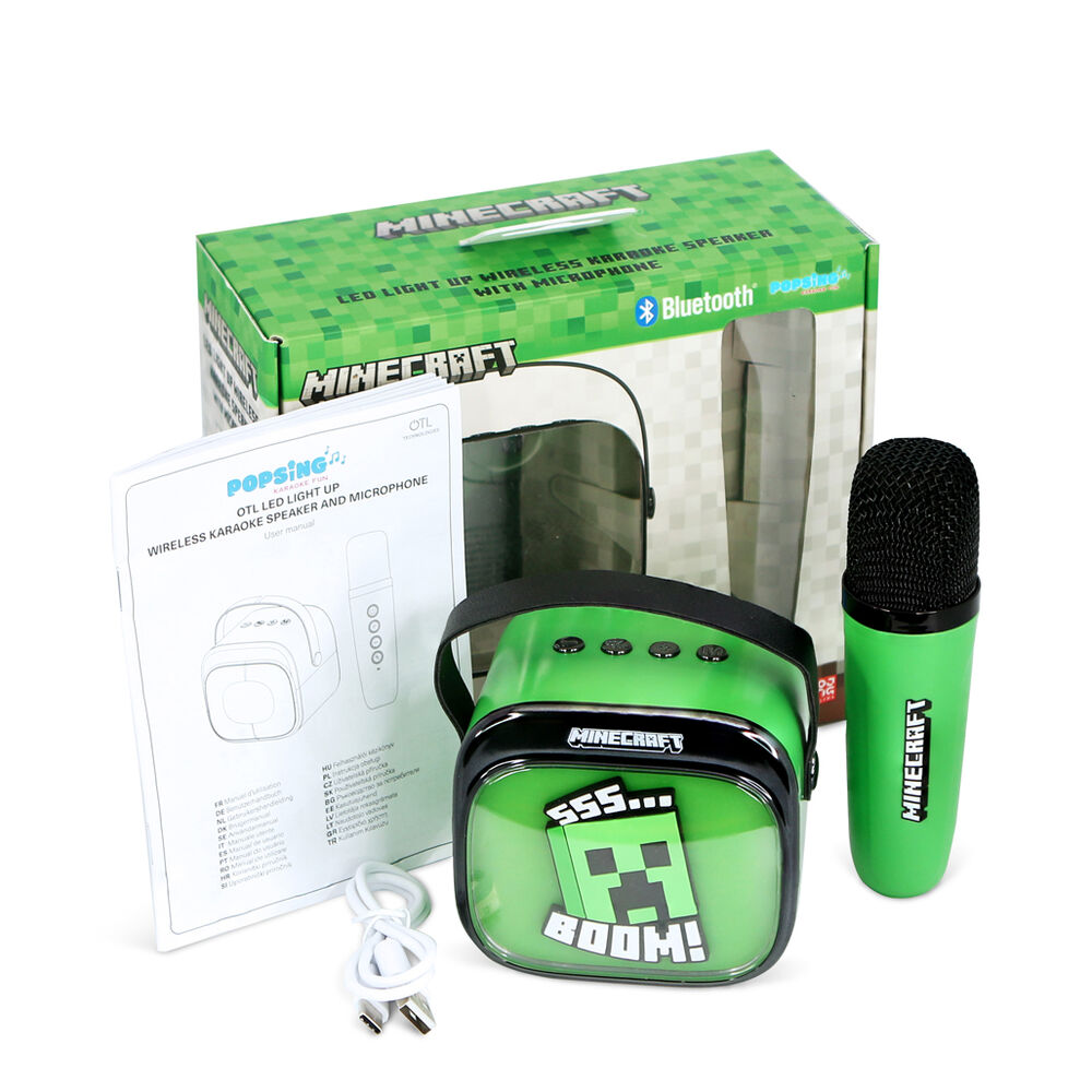 Minecraft LED Karaoke Speaker and Microphone - Image 10