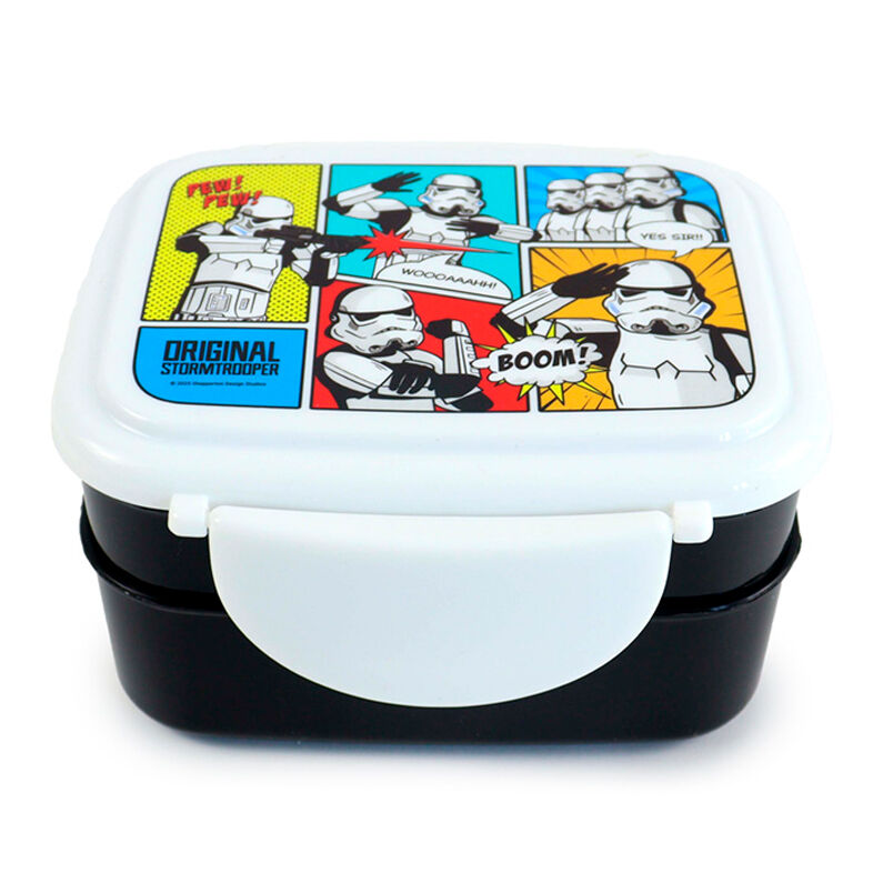 Star Wars Imperial Stormtrooper lunch box + cutlery - Image 2