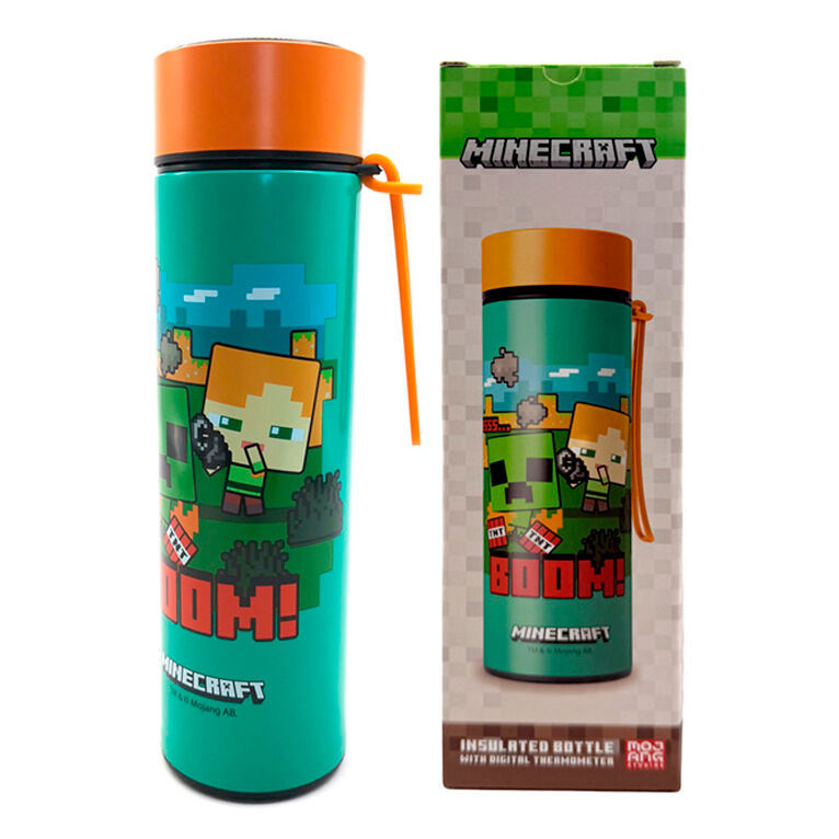 Minecraft thermos stainless steel bottle thermometer 450ml - Image 2