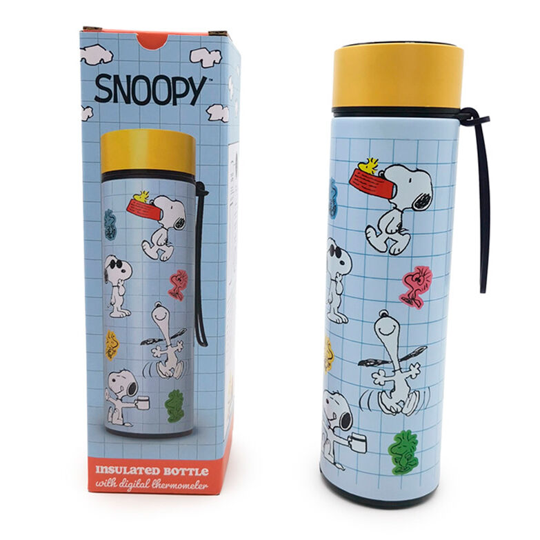 Peanuts Snoopy & Woodstock thermos stainless steel bottle thermometer 450ml - Image 2
