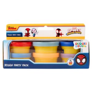 Marvel Spiderman pack 6 mini pots of modelling clay