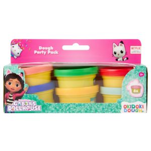 Gabbys Dollhouse pack 6 mini pots of modelling clay