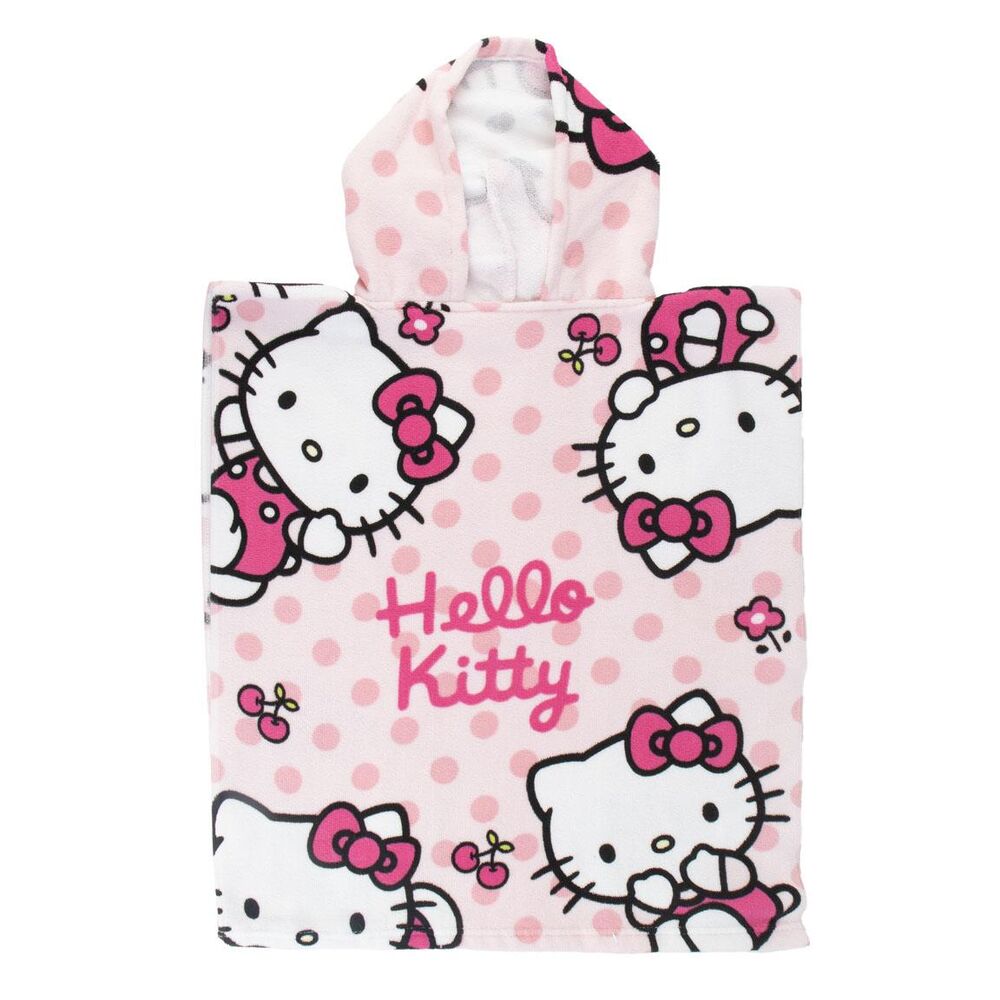 Hello Kitty microfibre poncho beach towel