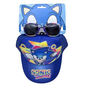 Sonic the Hedgehog set cap + sunglasses