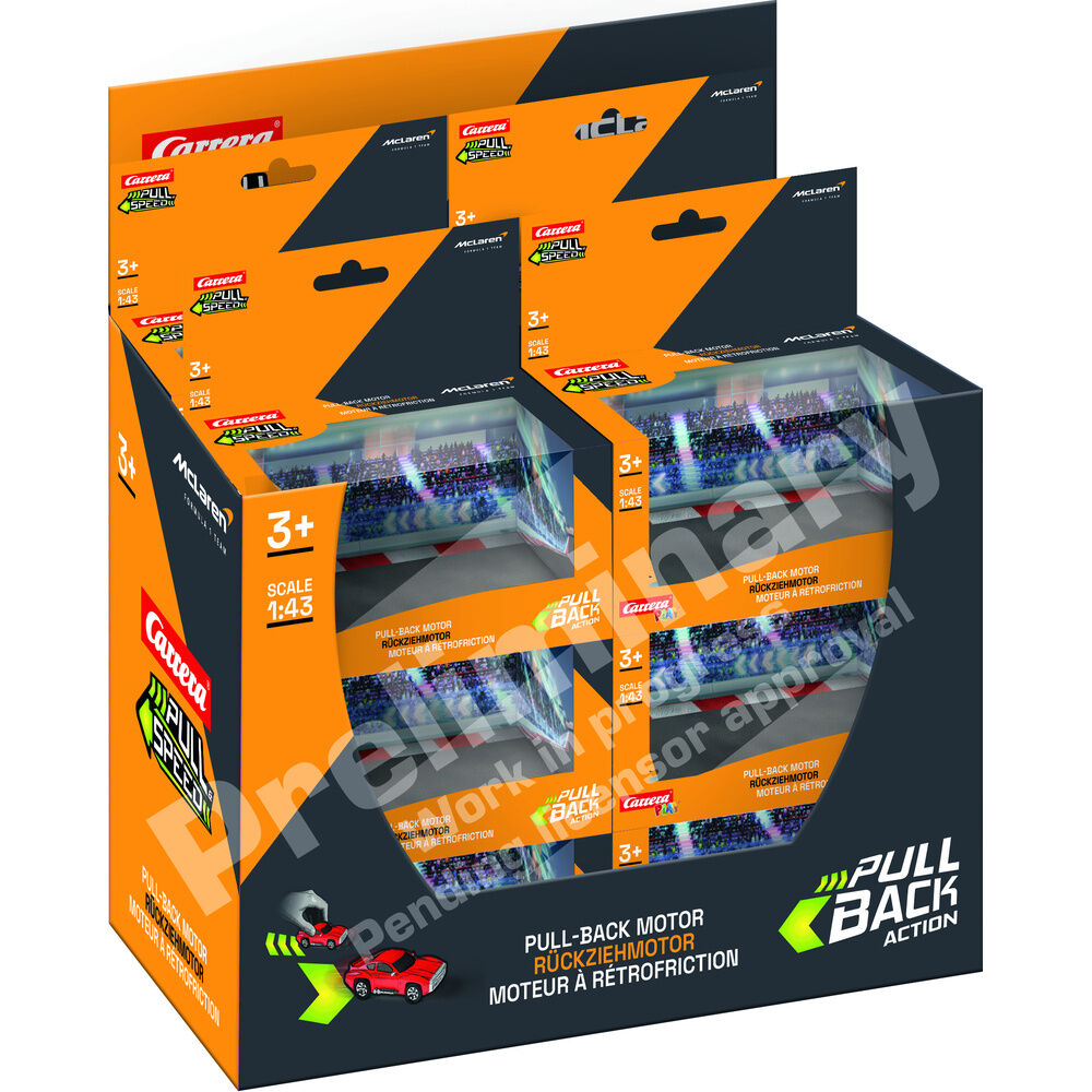 F1 McLaren Norris pull back car