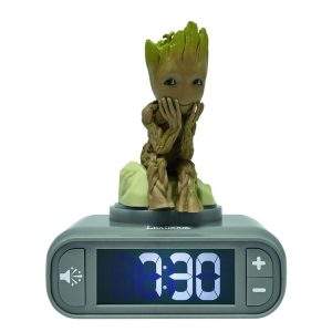 Marvel Guardians of the Galaxy Groot 3D Night Light Alarm Clock