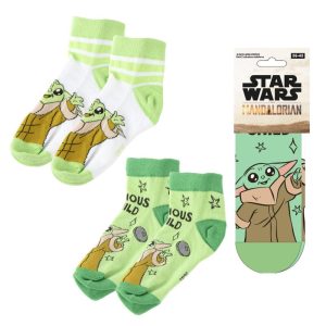 Star Wars The Mandalorian Grogu adult pack 2 socks