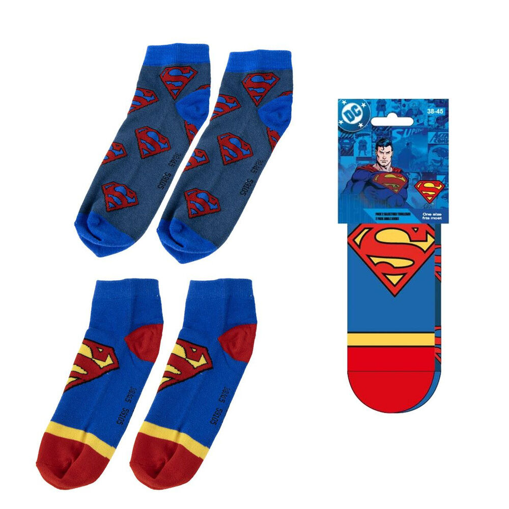 DC Comics Superman adult pack 2 socks
