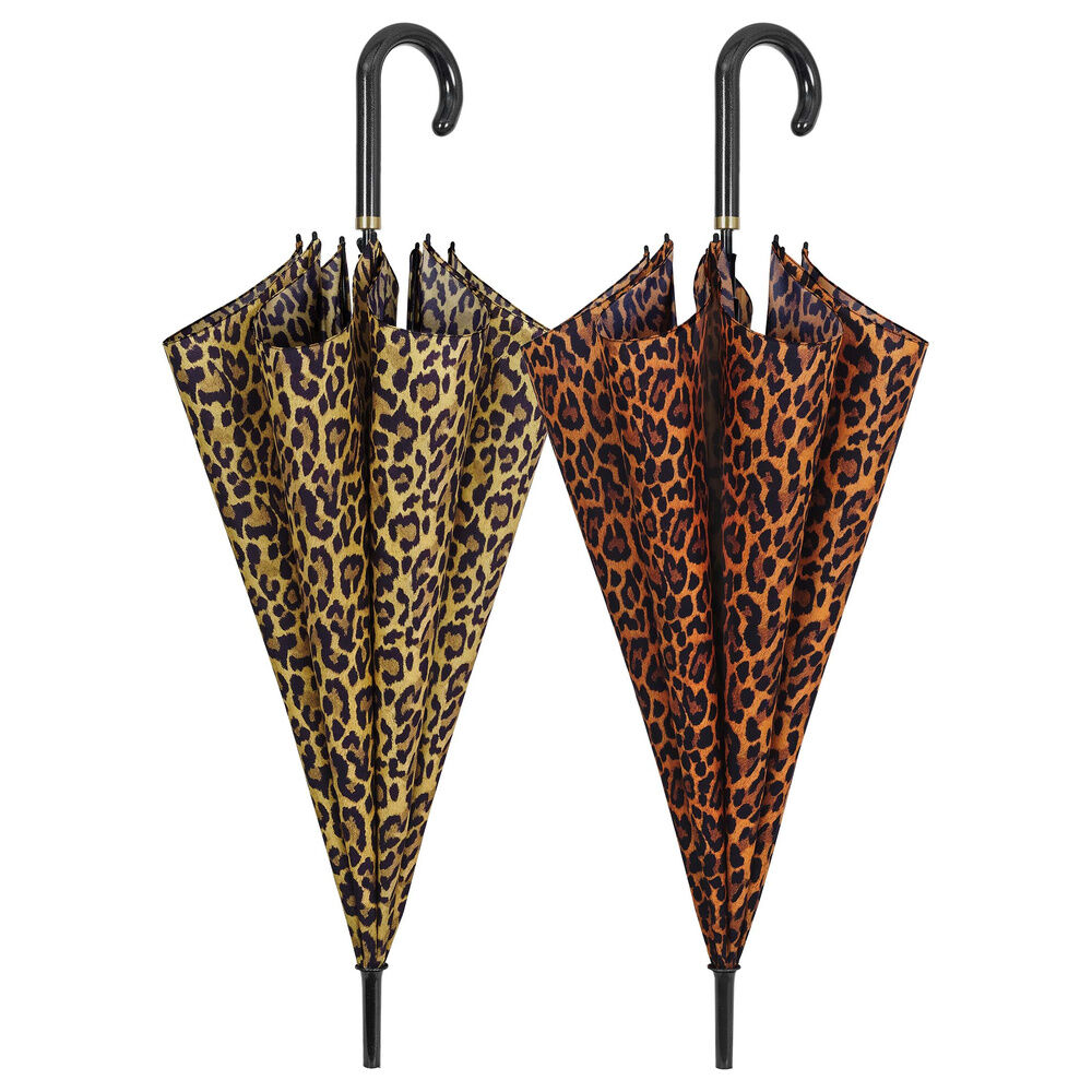 Automatic leopard umbrella assorted 61cm