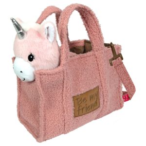 Unicorn plush + bag 28cm