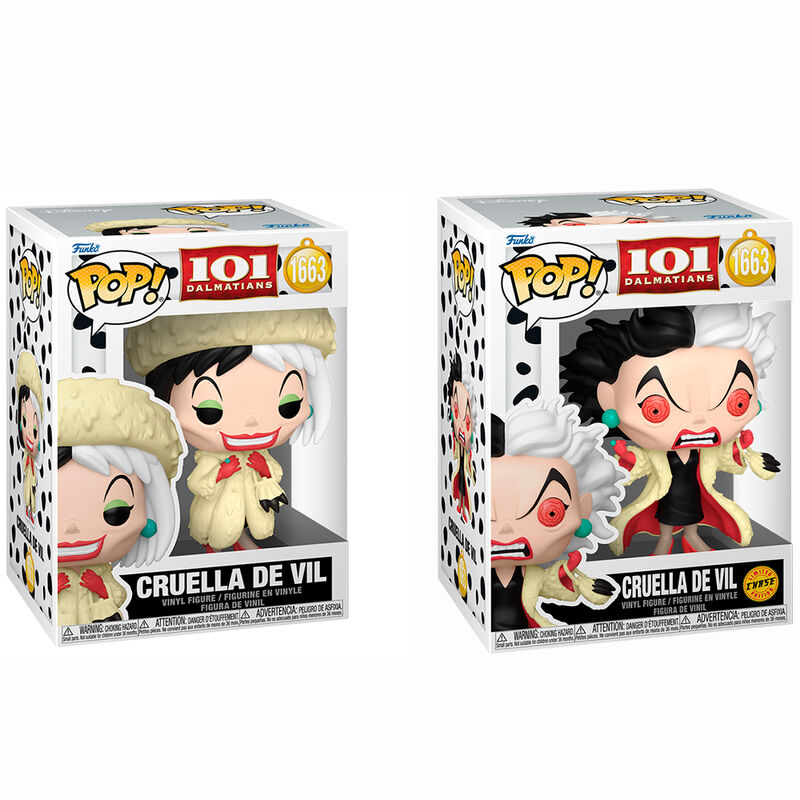 POP figure Disney 101 Dalmatas Cruella de Vil 5 + 1 Chase