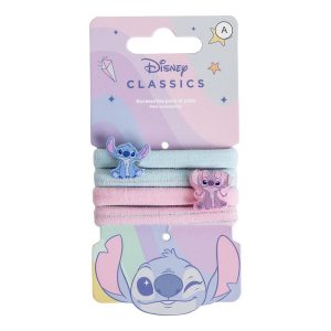 Disney Angel & Stitch set 4 scrunchies