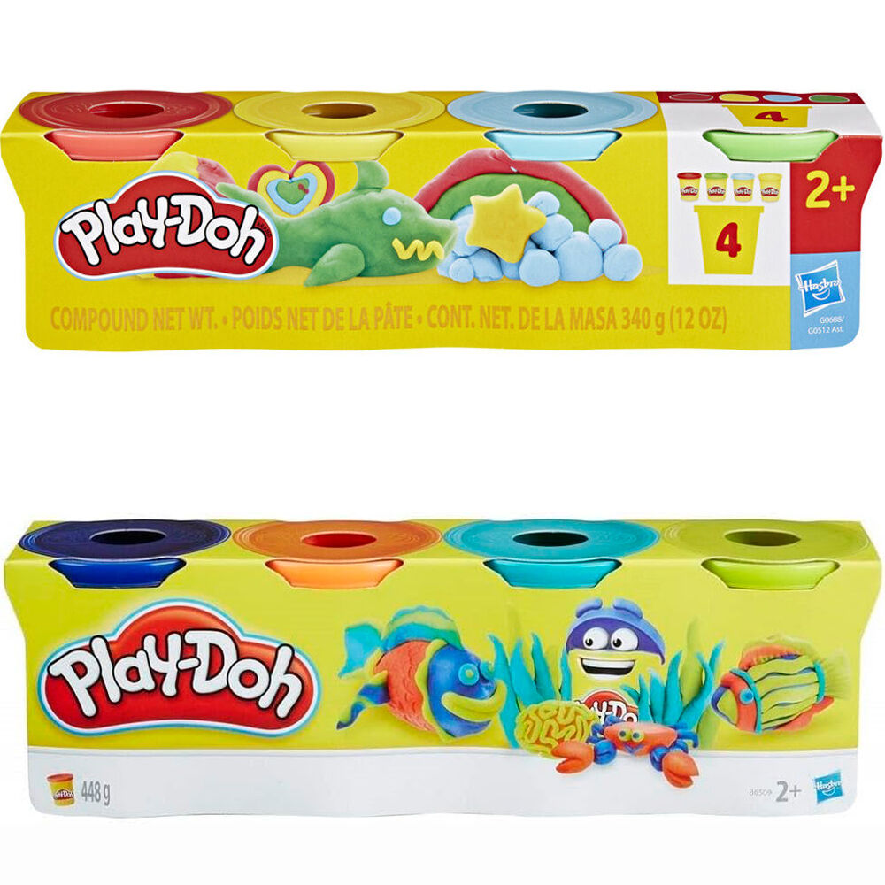 Play-Doh Classic assorted Set 4 pots of modelling clay