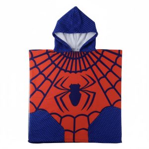 Marvel Spiderman microfibre poncho beach towel