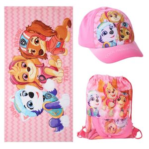 Paw Patrol towel + bag + cap set