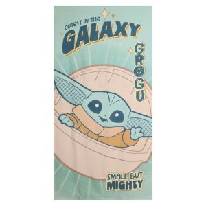 Star Wars The Mandalorian Grogu microfibre beach towel