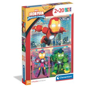 Marvel Iron Man and His Awesome puzzle 2x20pcs