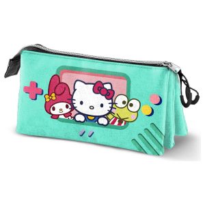 Hello Kitty and Friends Videogame triple pencil case