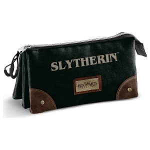Harry Potter Slytherin triple pencil case