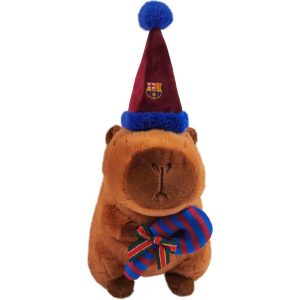 FC Barcelona capibara teddy santa hat 35cm