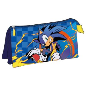 Sonic the Hedgehog triple pencil case