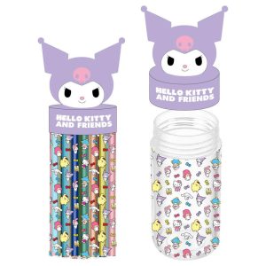 Hello Kitty Kuromi pot pencil case