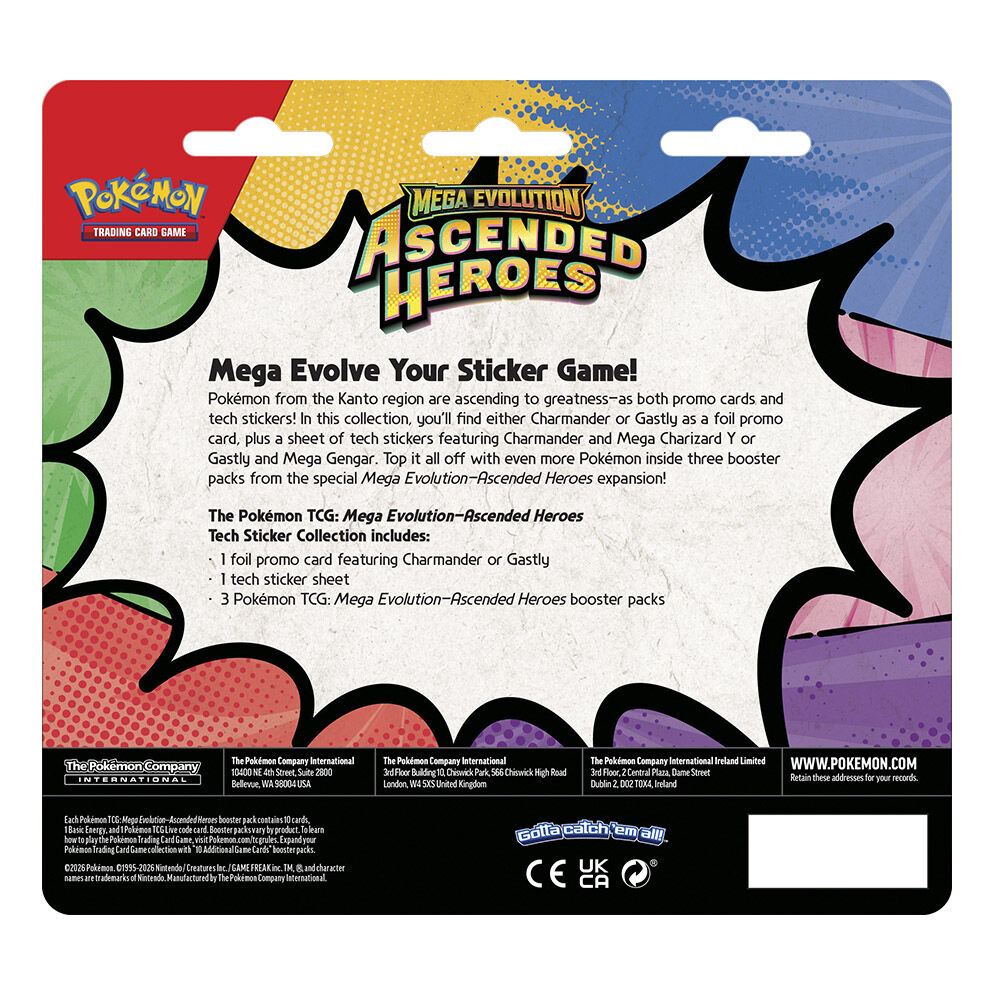 English Pokemon Q1 Tech Sticker Ascended Heroes Trading Card game assorted - Image 6
