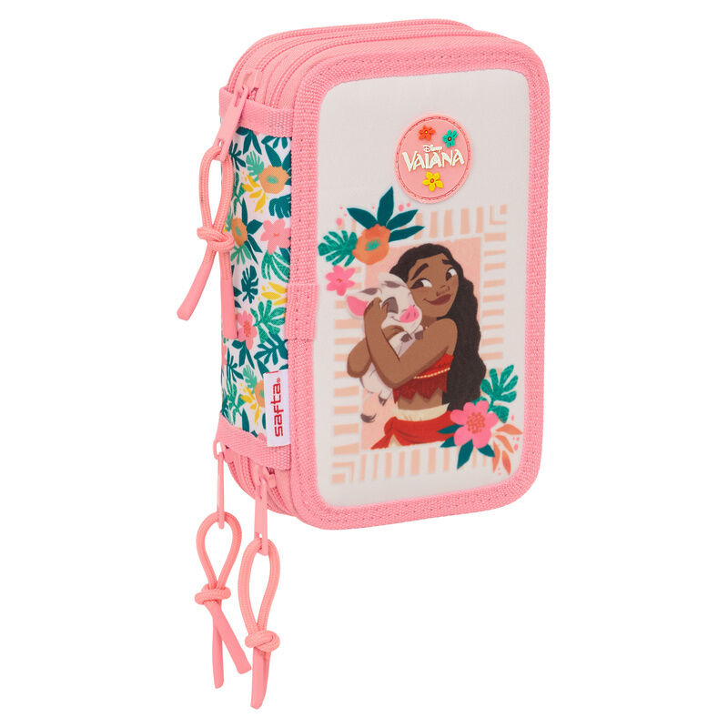 Disney Moana Vaiana triple pencil case 37pcs - Image 2