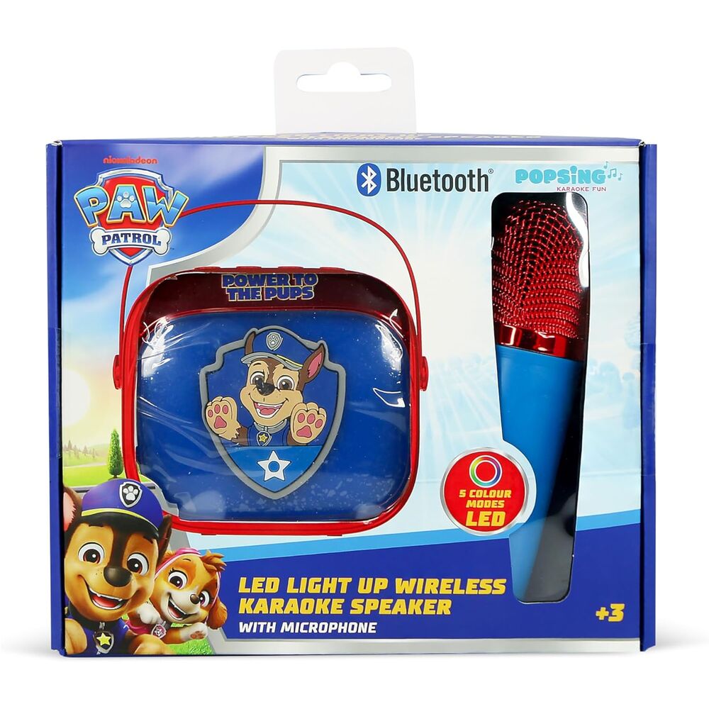 Paw Patrol LED Karaoke Speaker and Microphone - Image 2