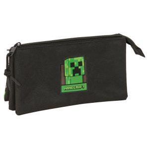 Minecraft triple pencil case