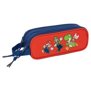 Super Mario Bros Mamma Mia double pencil case