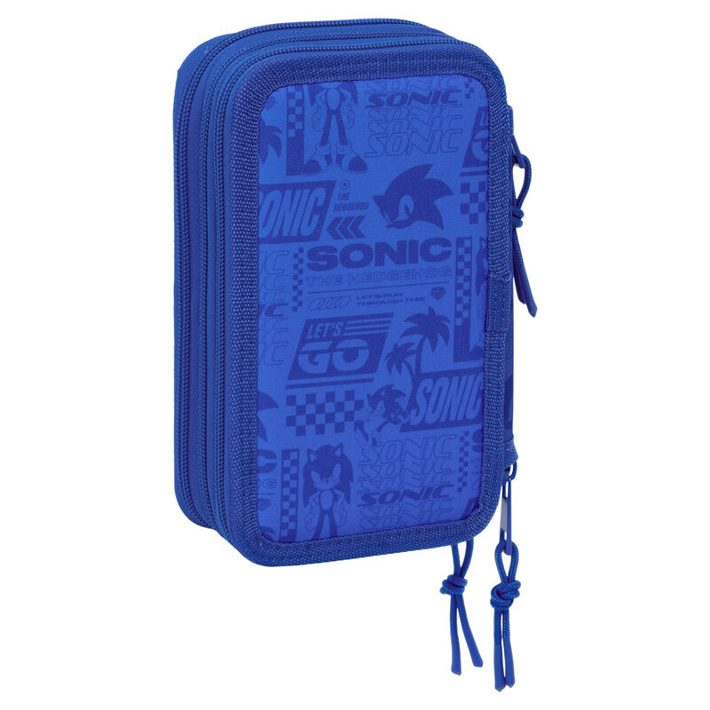 Sonic the Hedgehog triple pencil case 37pcs - Image 3